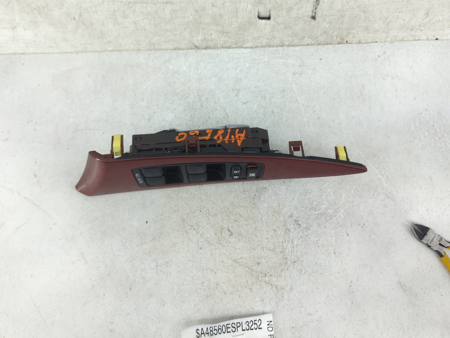 2007-2012 Lexus Es350 Master Power Window Switch Replacement Driver Side Left P/N:74240-33070 Fits OEM Used Auto Parts - Oem