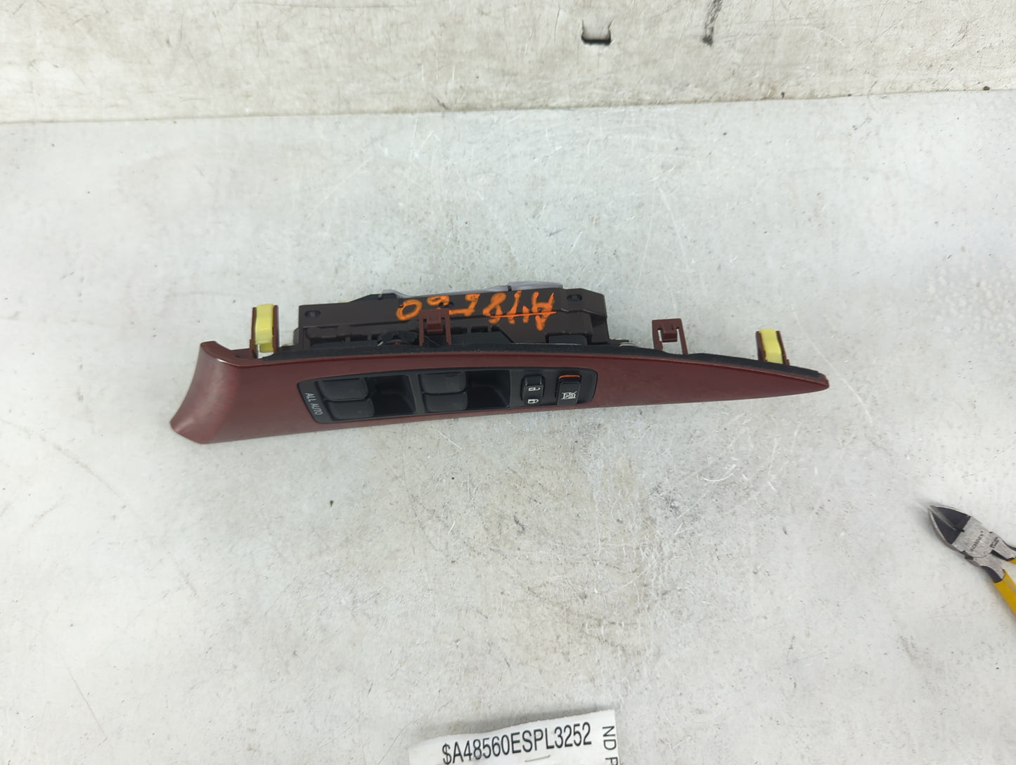 2007-2012 Lexus Es350 Master Power Window Switch Replacement Driver Side Left P/N:74240-33070 Fits OEM Used Auto Parts - Oem
