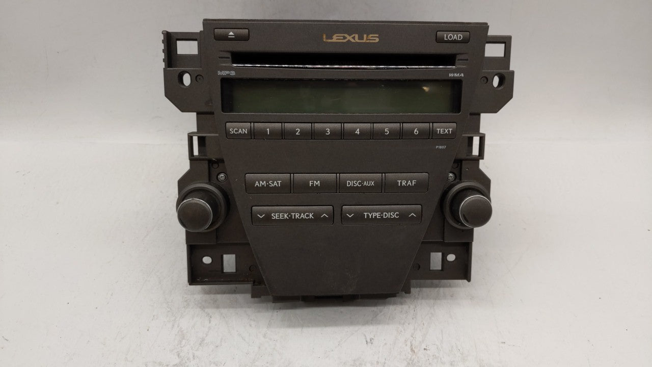 2007-2009 Lexus Es350 Radio AM FM Cd Player Receiver Replacement P/N:86120-33720-1 86120-33720 Fits Fits 2007 2008 2009 OEM 