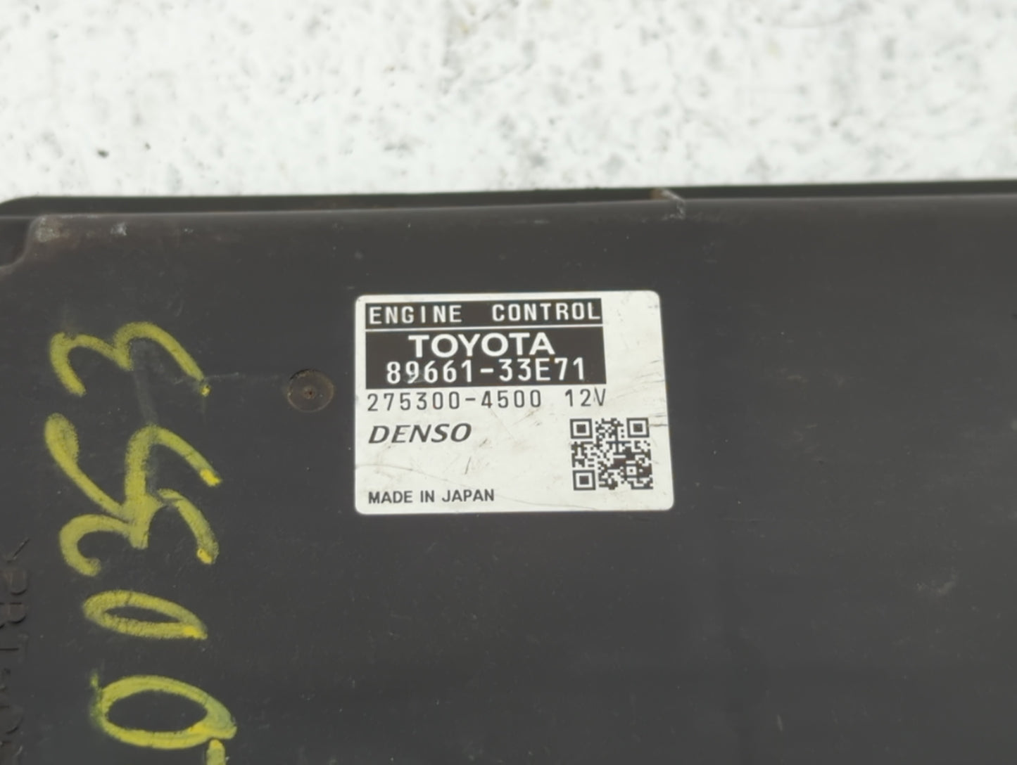 2008-2009 Lexus Es350 PCM Engine Control Computer ECU ECM PCU OEM P/N:89661-33E71 89661-33E70 Fits Fits 2008 2009 OEM Used A