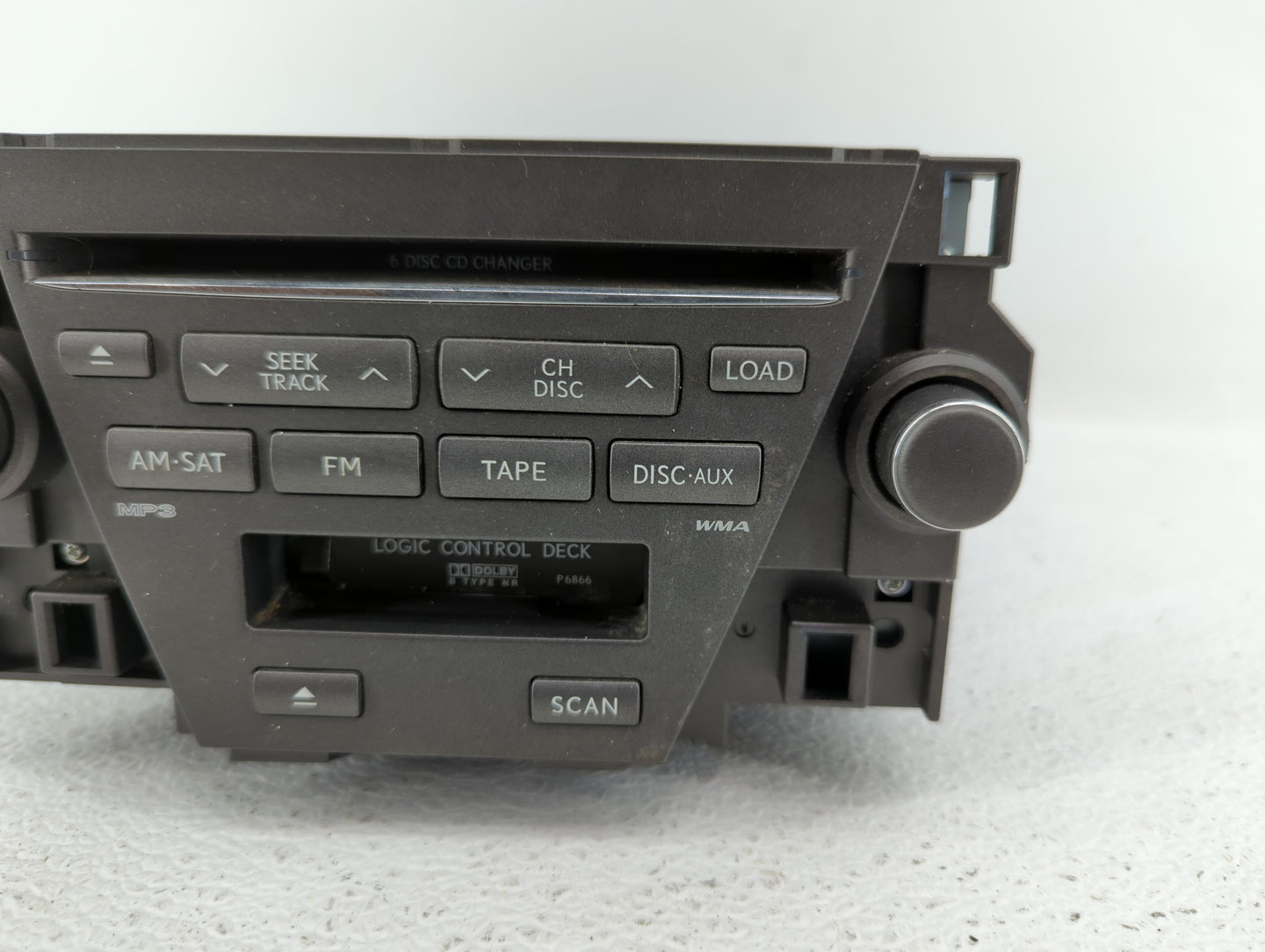 2007-2009 Lexus Es350 Radio AM FM Cd Player Receiver Replacement P/N:86120-33730 Fits Fits 2007 2008 2009 OEM Used Auto Part
