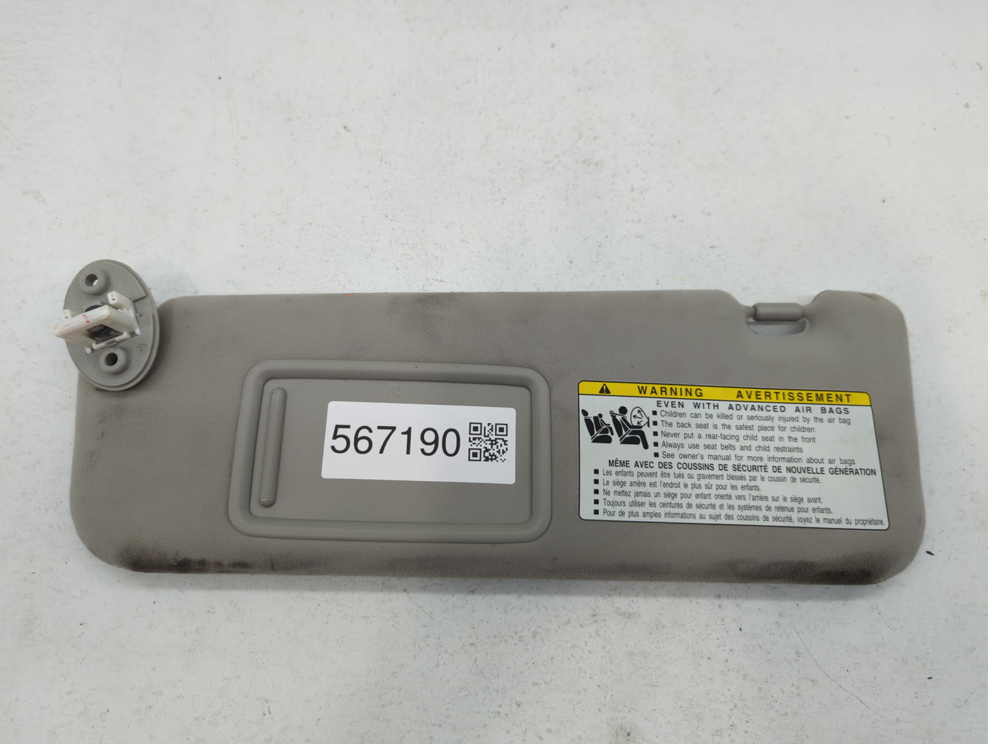 2007-2009 Lexus Es350 Sun Visor Shade Replacement Passenger Right Mirror Fits Fits 2007 2008 2009 OEM Used Auto Parts - Oemu