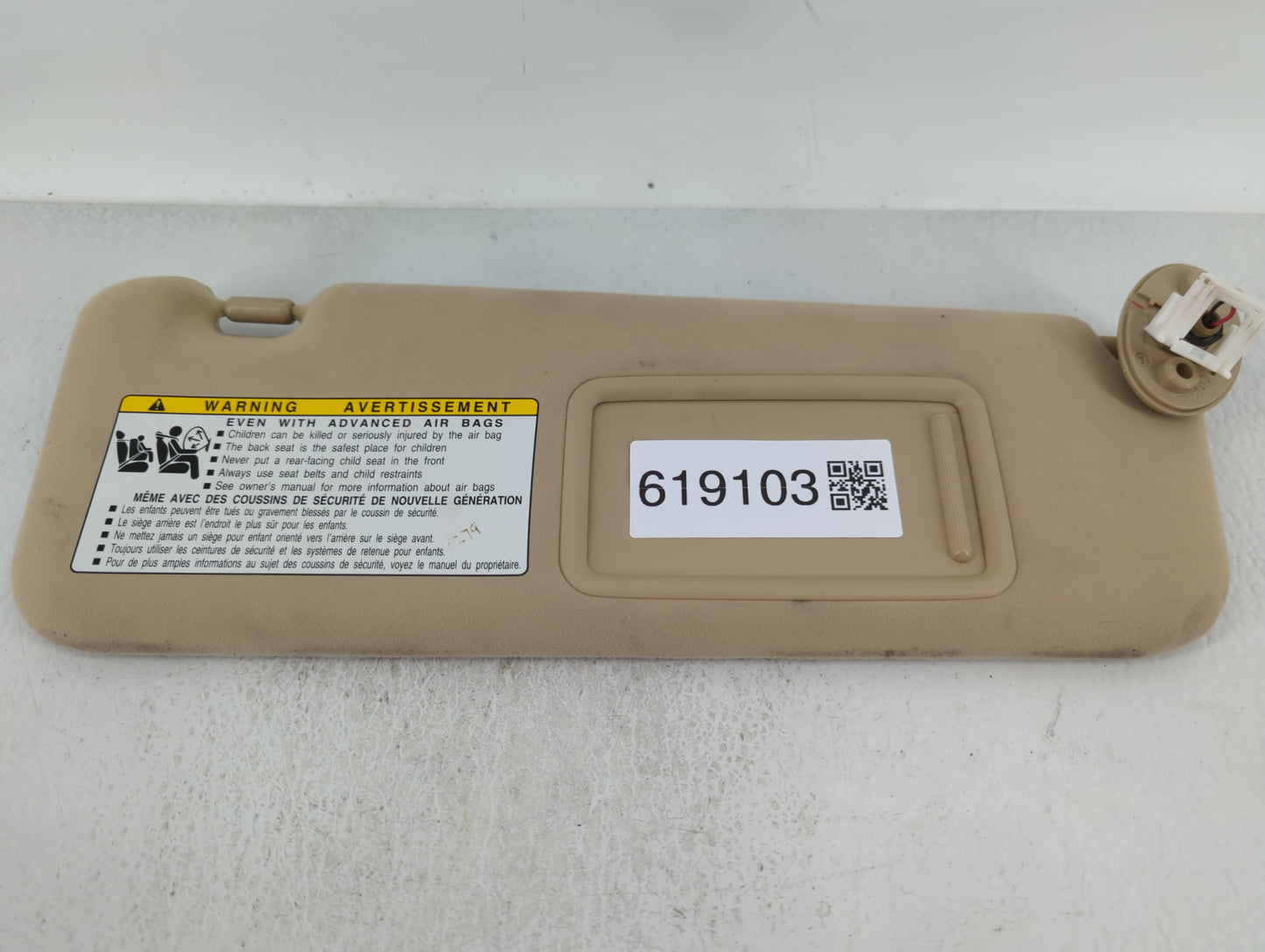2007-2009 Lexus Es350 Sun Visor Shade Replacement Driver Left Mirror Fits Fits 2007 2008 2009 OEM Used Auto Parts - Oemuseda