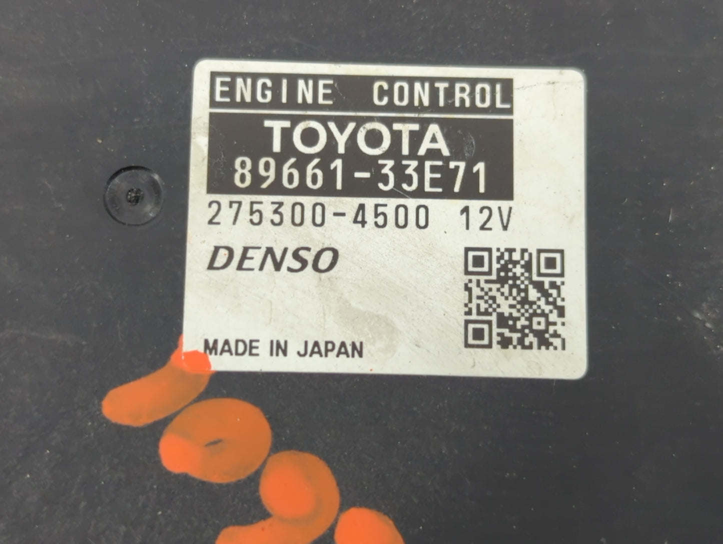 2008-2009 Lexus Es350 PCM Engine Control Computer ECU ECM PCU OEM P/N:275300-4500 89661-33E71 Fits Fits 2008 2009 OEM Used A