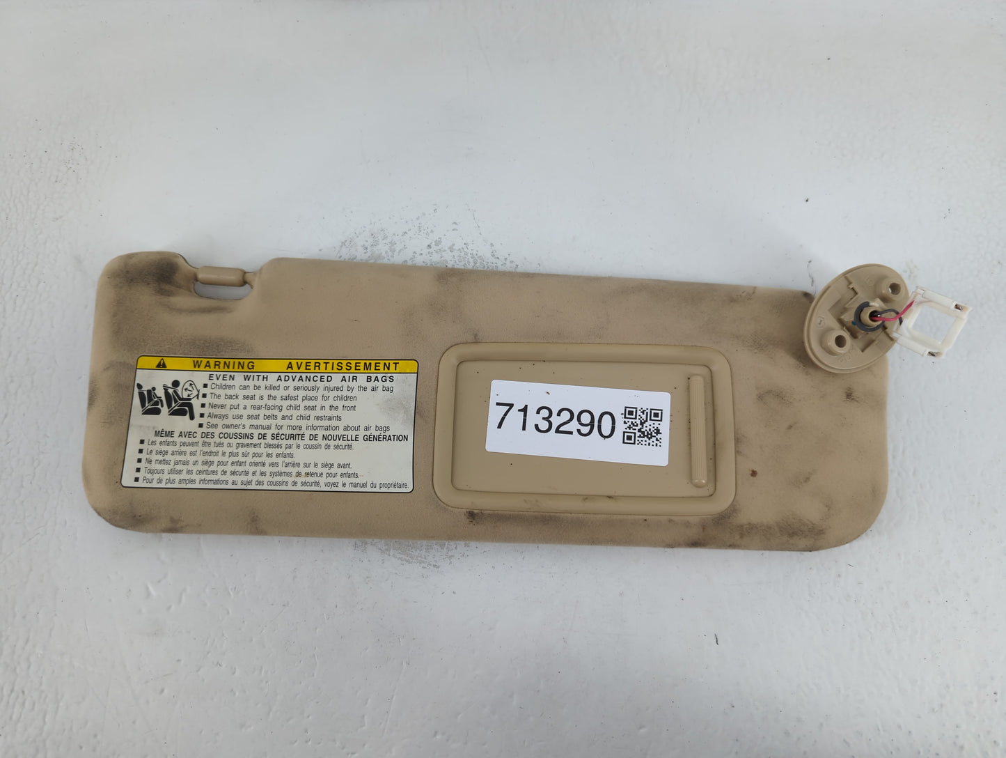 2007-2009 Lexus Es350 Sun Visor Shade Replacement Passenger Right Mirror Fits Fits 2007 2008 2009 OEM Used Auto Parts - Oemu