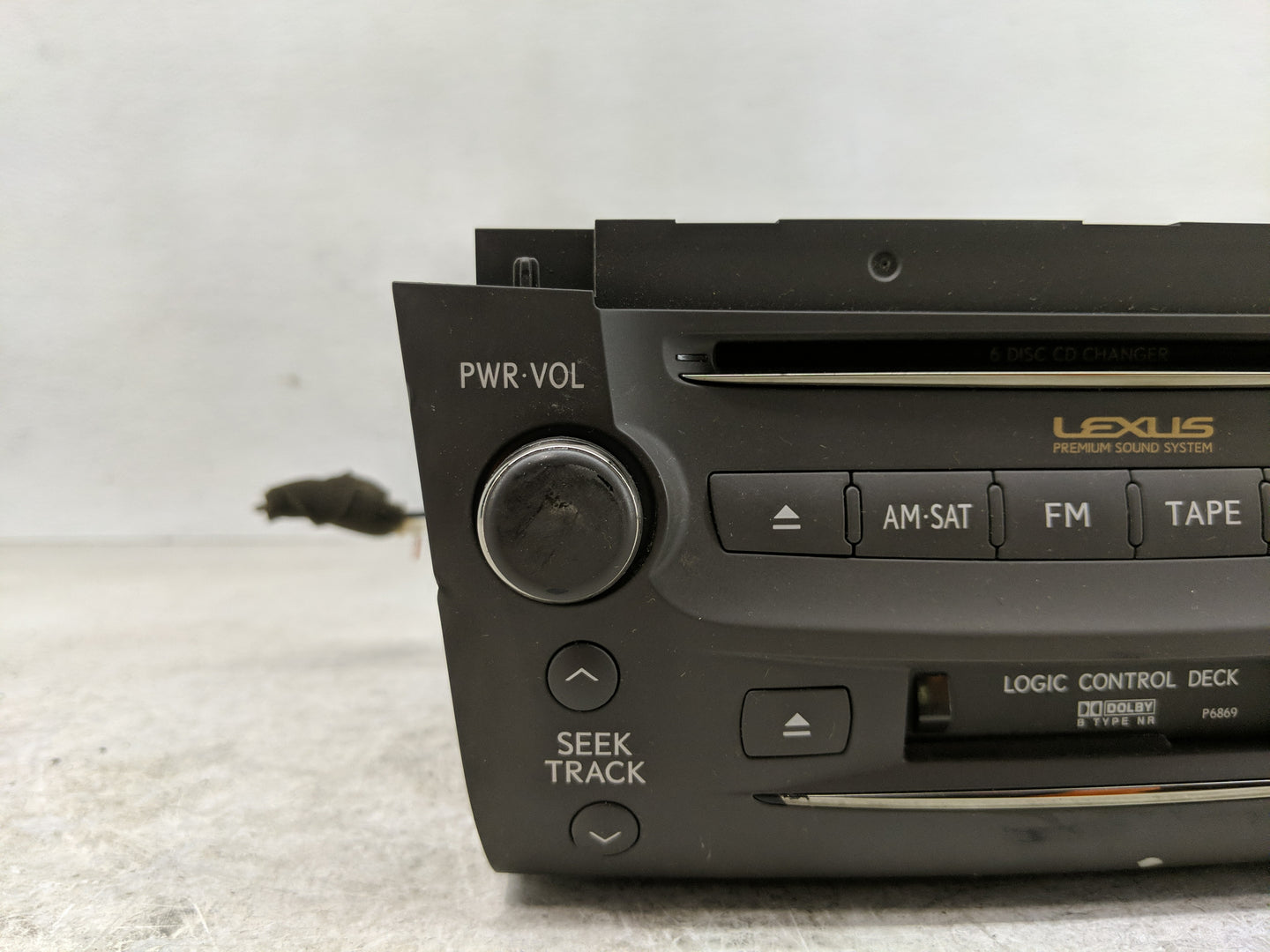 2008-2009 Lexus Gs350 Radio AM FM Cd Player Receiver Replacement P/N:86120-30F90-E0-1 Fits Fits 2008 2009 OEM Used Auto Part