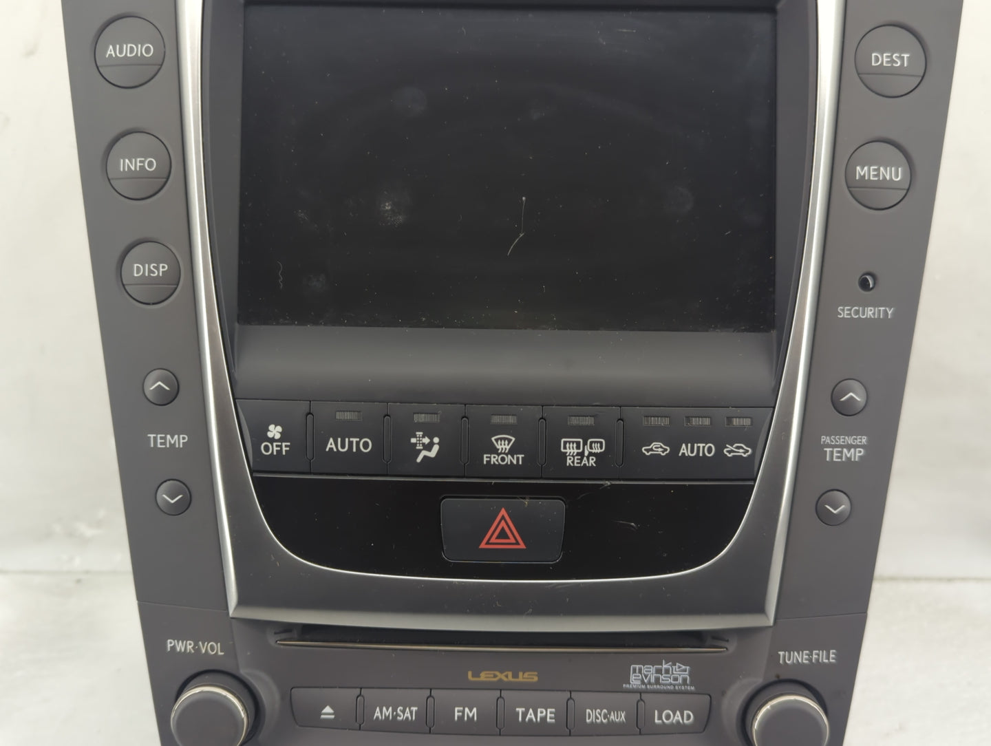 2009 Lexus Gs450h Radio Control Panel - Oemusedautoparts1.com