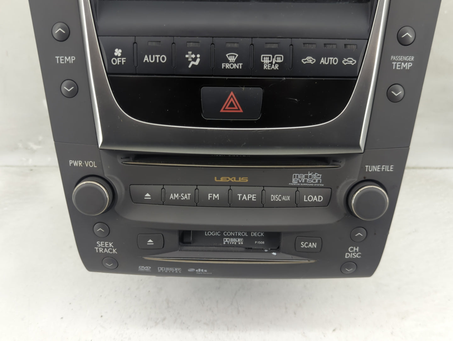 2009 Lexus Gs450h Radio Control Panel - Oemusedautoparts1.com
