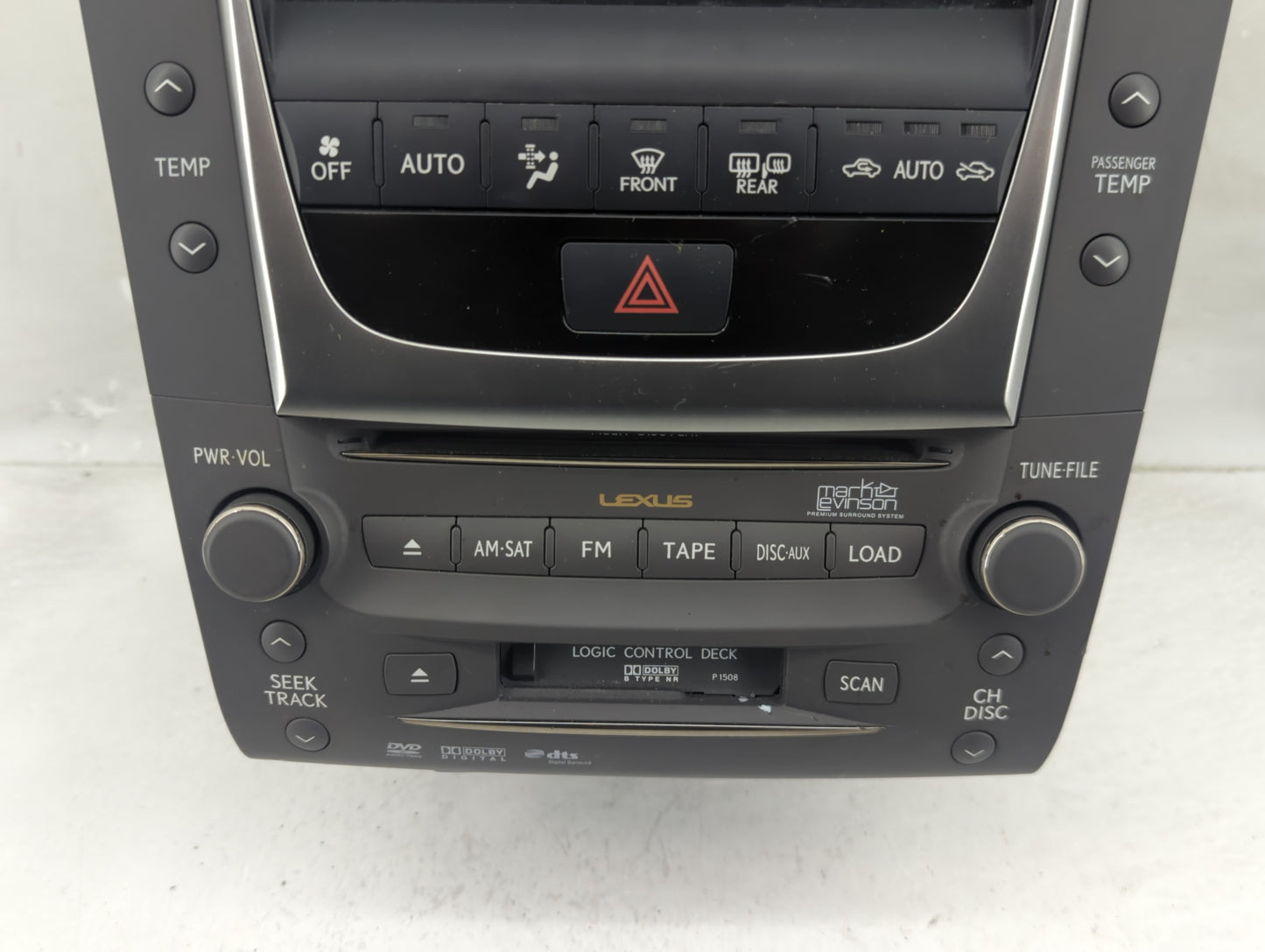 2009 Lexus Gs450h Radio Control Panel - Oemusedautoparts1.com
