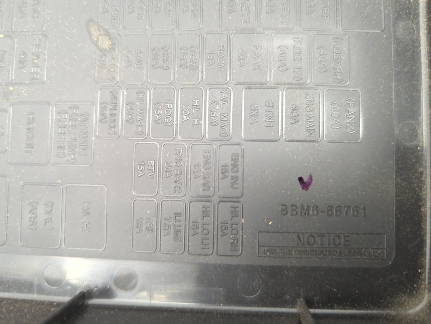 2009 Lexus Is250 Fusebox Fuse Box Panel Relay Module P/N:BBM6-66761 Fits OEM Used Auto Parts - Oemusedautoparts1.com