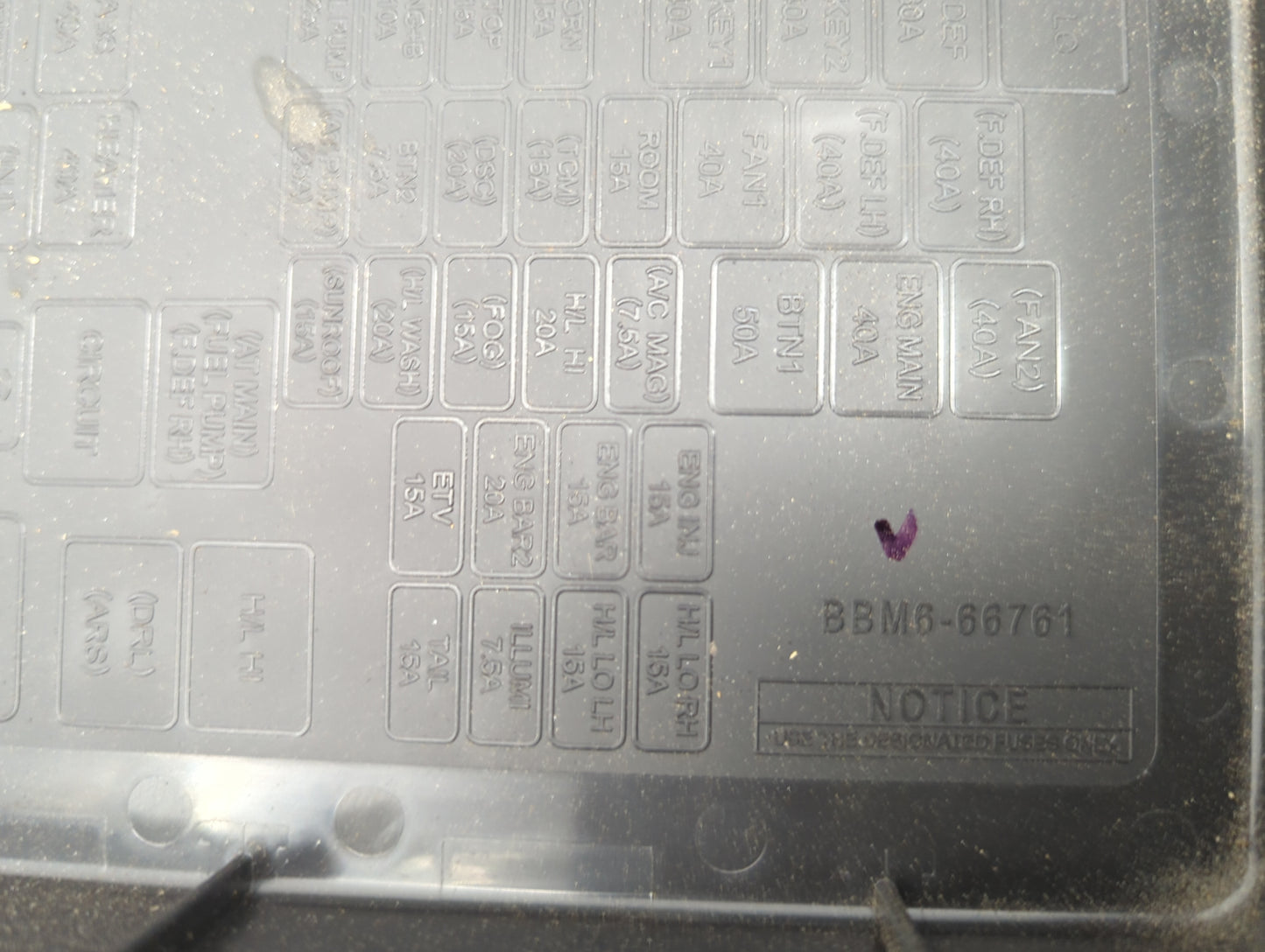 2009 Lexus Is250 Fusebox Fuse Box Panel Relay Module P/N:BBM6-66761 Fits OEM Used Auto Parts - Oemusedautoparts1.com