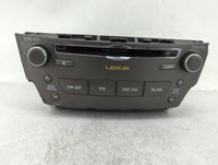 2009 Lexus Is250 Radio AM FM Cd Player Receiver Replacement P/N:86120-53580 Fits OEM Used Auto Parts - Oemusedautoparts1.com