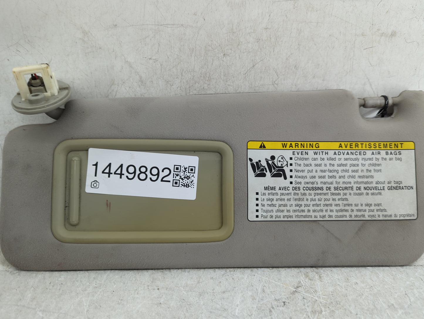 2007-2009 Lexus Is250 Sun Visor Shade Replacement Driver Left Mirror Fits Fits 2007 2008 2009 OEM Used Auto Parts - Oemuseda
