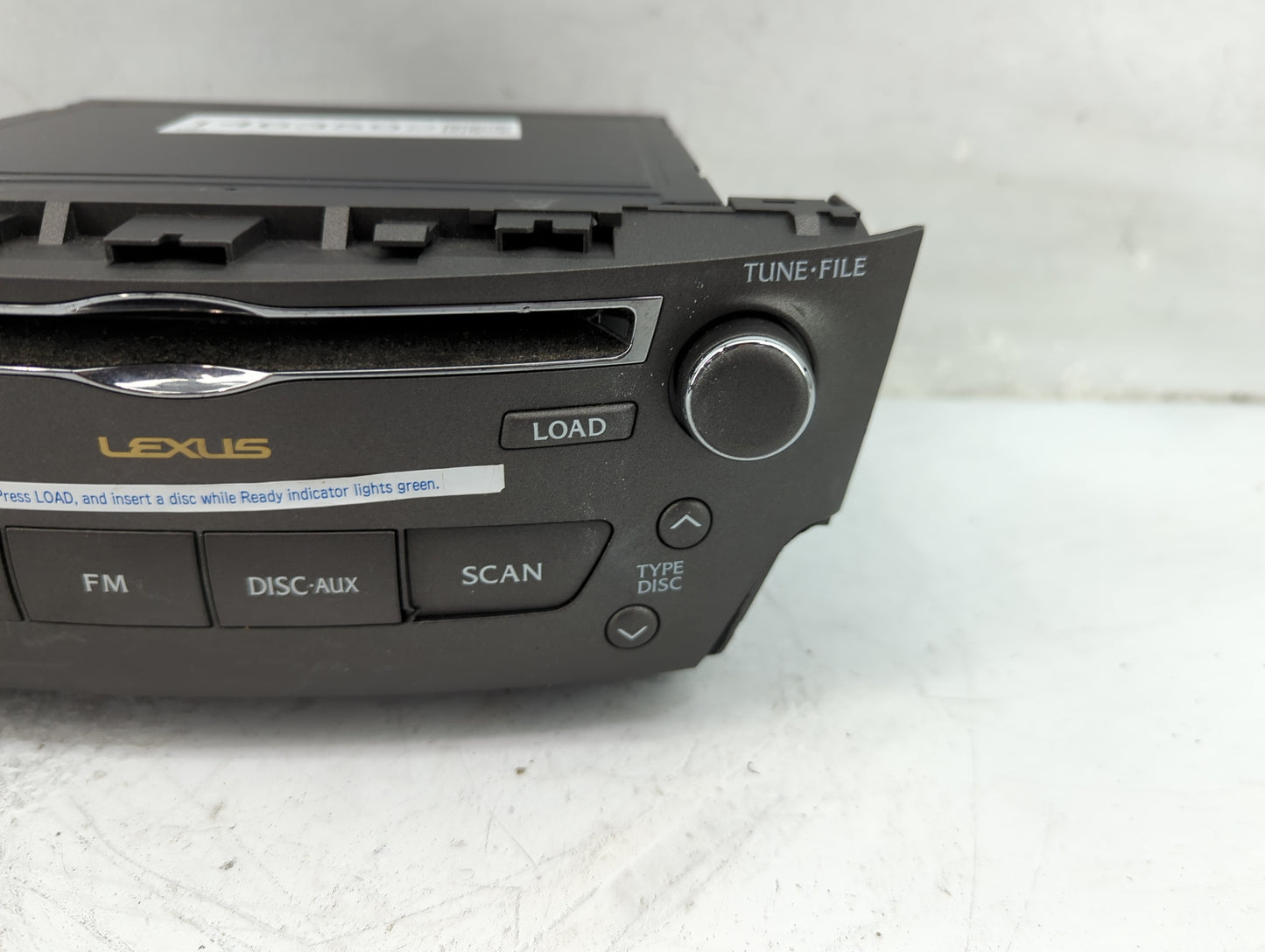 2009 Lexus Is250 Radio AM FM Cd Player Receiver Replacement P/N:86120-53580 Fits OEM Used Auto Parts - Oemusedautoparts1.com