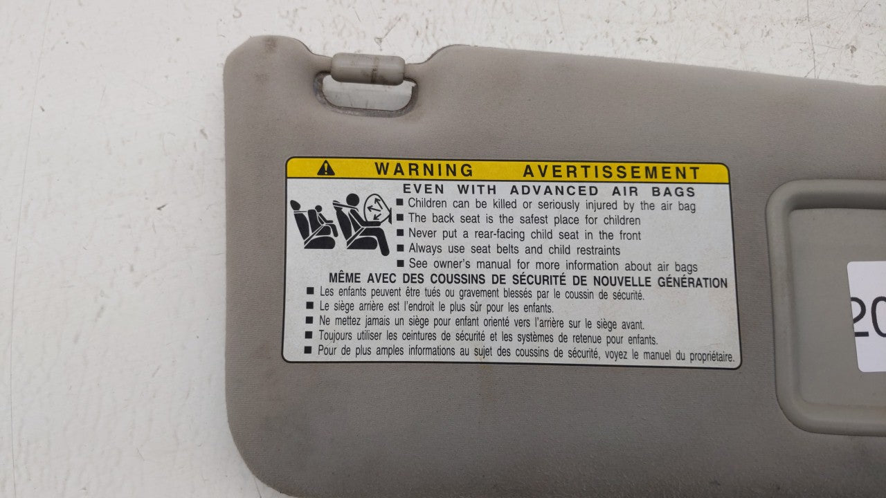 2007-2009 Lexus Is350 Sun Visor Shade Replacement Passenger Right Mirror Fits Fits 2007 2008 2009 OEM Used Auto Parts - Oemu