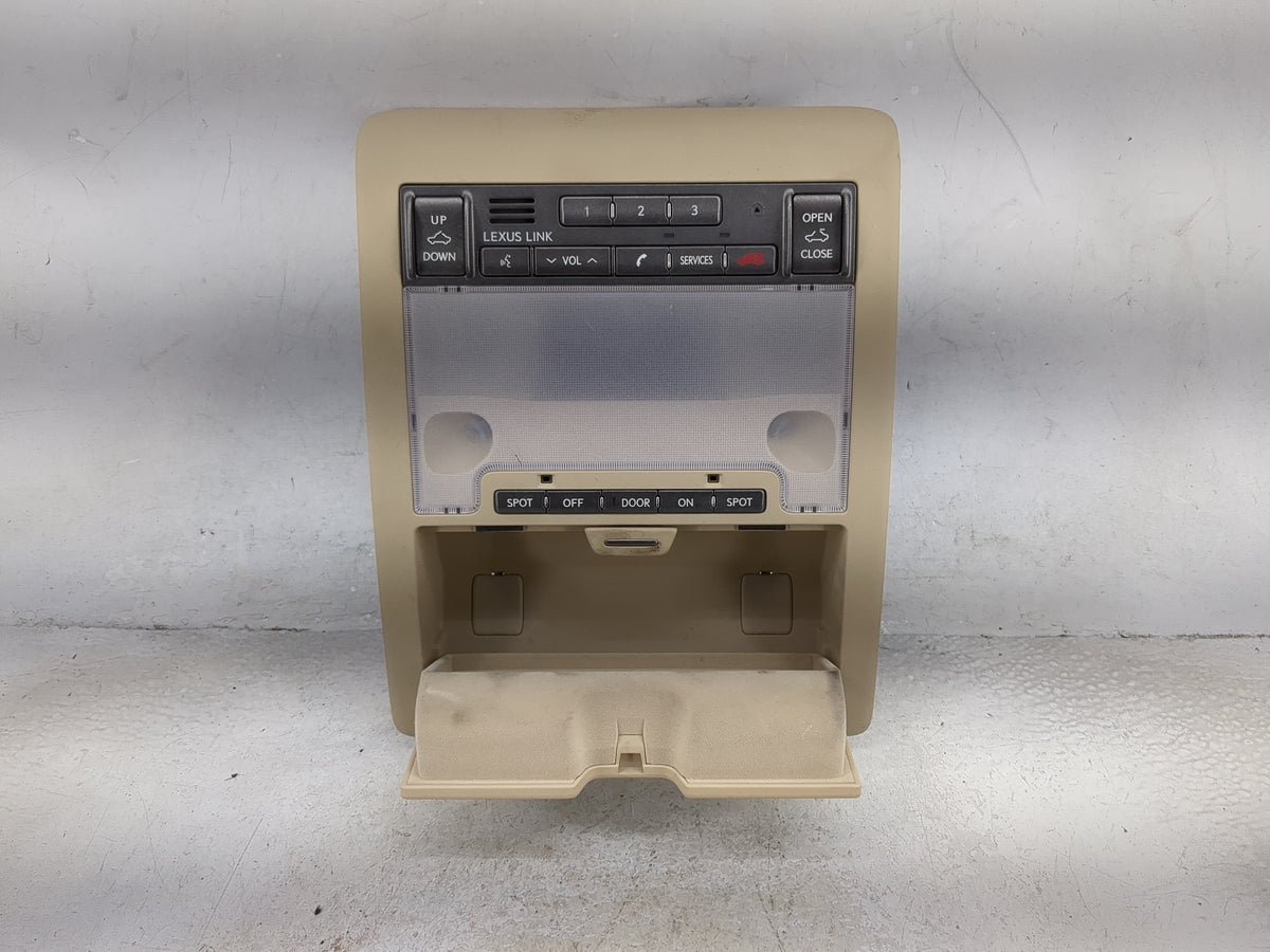 2009 Lexus Ls460 Overhead Roof Console Tan - Oemusedautoparts1.com