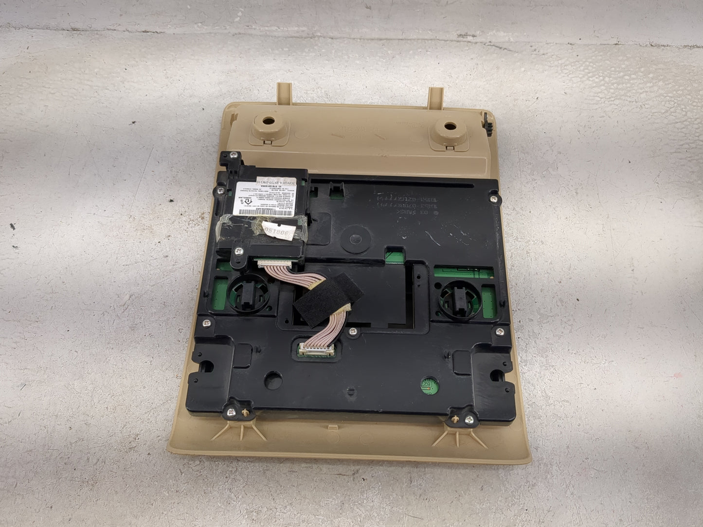 2009 Lexus Ls460 Overhead Roof Console Tan - Oemusedautoparts1.com