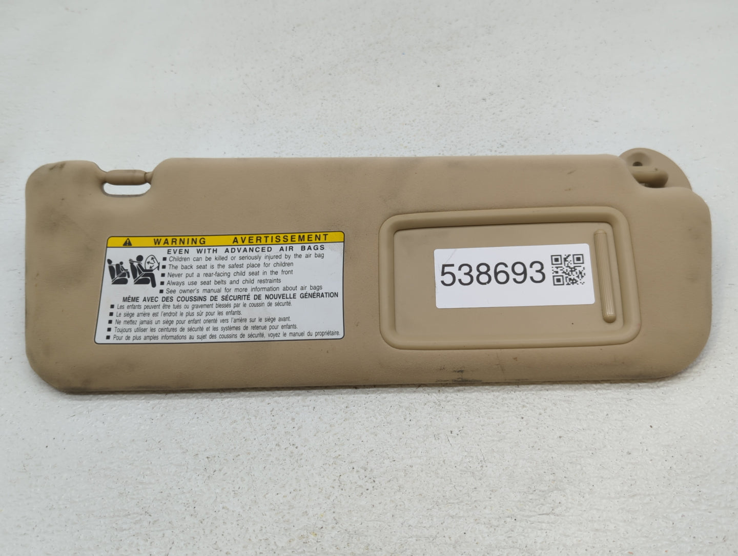 2007-2009 Lexus Ls460 Sun Visor Shade Replacement Driver Left Mirror Fits Fits 2007 2008 2009 OEM Used Auto Parts - Oemuseda