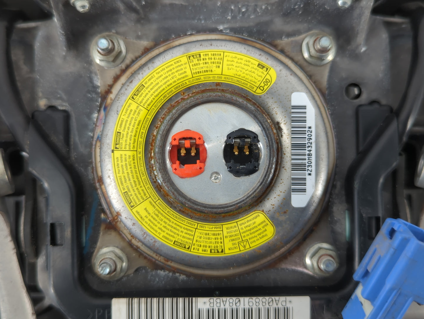 2009-2012 Lexus Ls460 Air Bag Driver Left Steering Wheel Mounted P/N:PA0889108ABB Fits Fits 2009 2010 2011 2012 OEM Used Aut