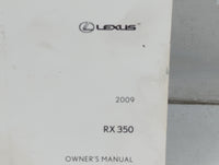 2009 Lexus Rx350 Owners Manual Book Guide P/N:01999-48821 OEM Used Auto Parts - Oemusedautoparts1.com