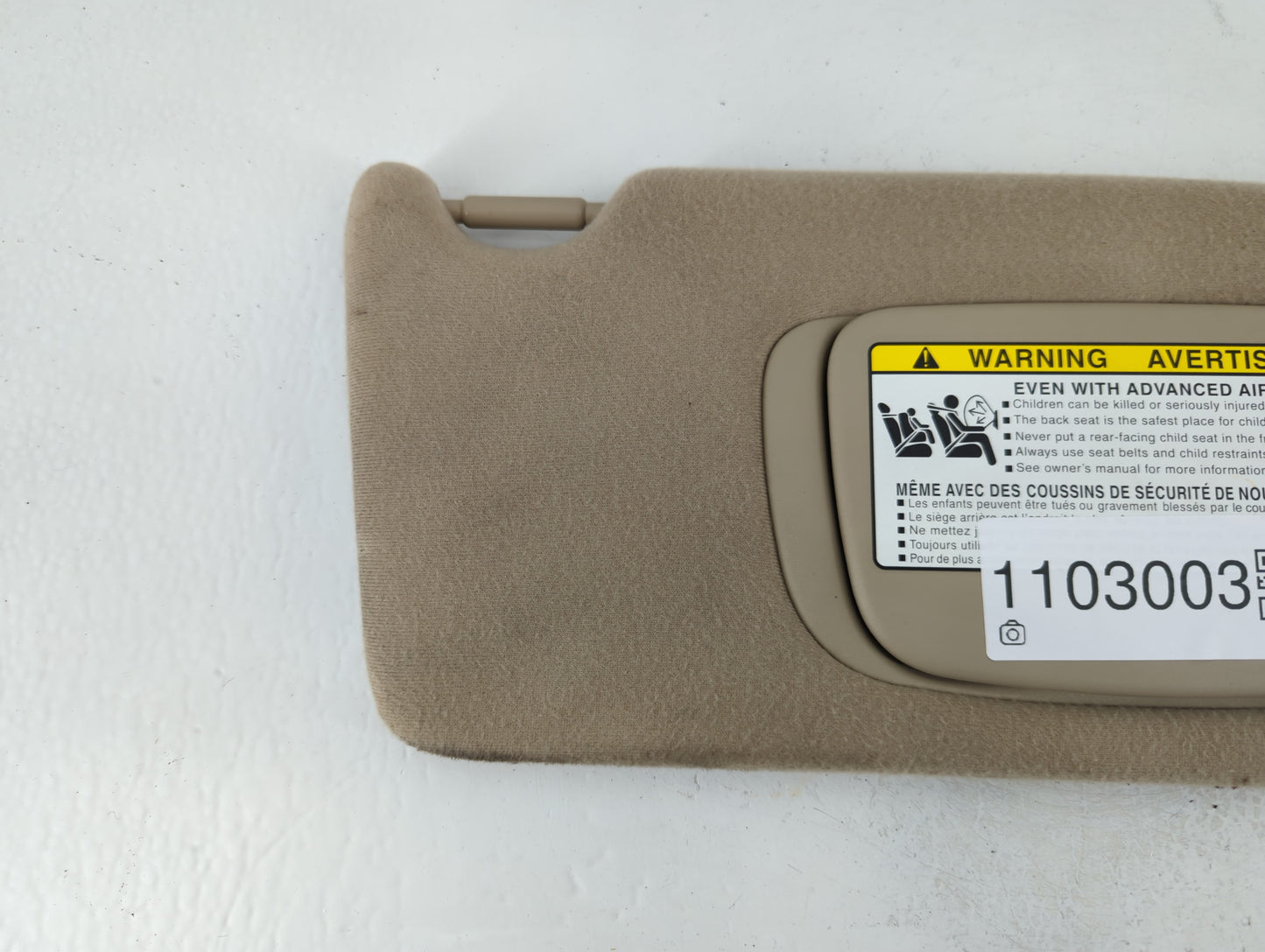 2007-2009 Lexus Rx350 Sun Visor Shade Replacement Passenger Right Mirror Fits Fits 2004 2005 2006 2007 2008 2009 OEM Used Au