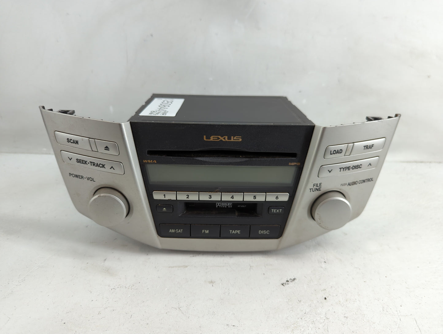 2007-2009 Lexus Rx350 Radio AM FM Cd Player Receiver Replacement P/N:86120-0E070 Fits Fits 2006 2007 2008 2009 OEM Used Auto