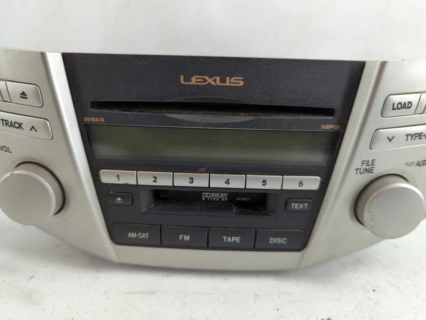 2007-2009 Lexus Rx350 Radio AM FM Cd Player Receiver Replacement P/N:86120-0E070 Fits Fits 2006 2007 2008 2009 OEM Used Auto