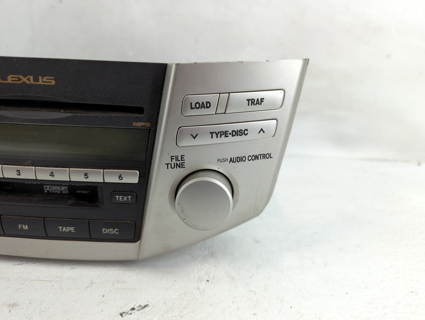 2007-2009 Lexus Rx350 Radio AM FM Cd Player Receiver Replacement P/N:86120-0E070 Fits Fits 2006 2007 2008 2009 OEM Used Auto