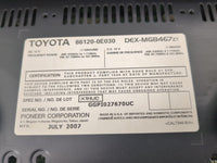2007-2009 Lexus Rx350 Radio AM FM Cd Player Receiver Replacement P/N:86120-0E030 Fits Fits 2006 2007 2008 2009 OEM Used Auto