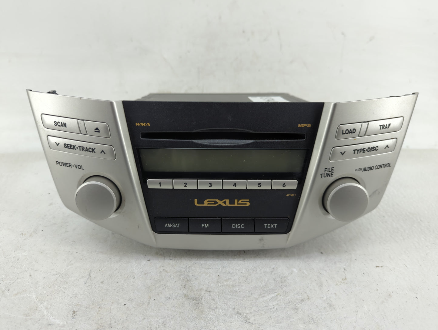 2007-2009 Lexus Rx350 Radio AM FM Cd Player Receiver Replacement P/N:86120-0E030 Fits Fits 2006 2007 2008 2009 OEM Used Auto