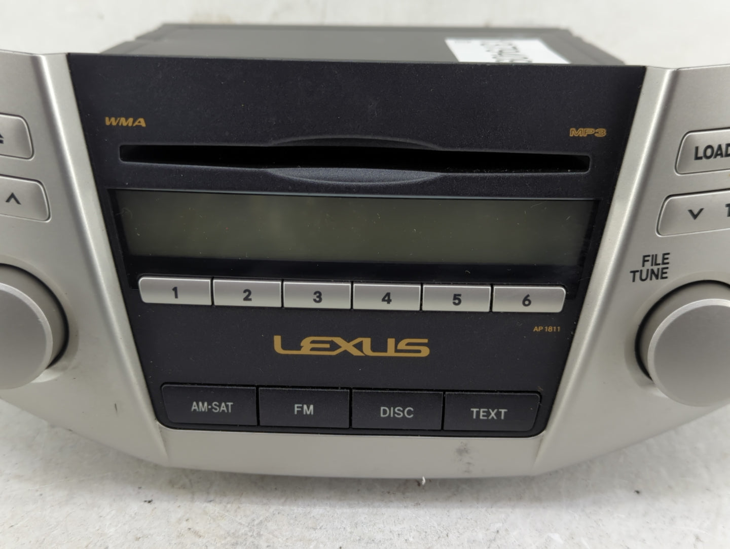 2007-2009 Lexus Rx350 Radio AM FM Cd Player Receiver Replacement P/N:86120-0E030 Fits Fits 2006 2007 2008 2009 OEM Used Auto
