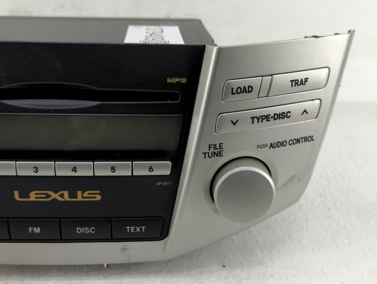 2007-2009 Lexus Rx350 Radio AM FM Cd Player Receiver Replacement P/N:86120-0E030 Fits Fits 2006 2007 2008 2009 OEM Used Auto