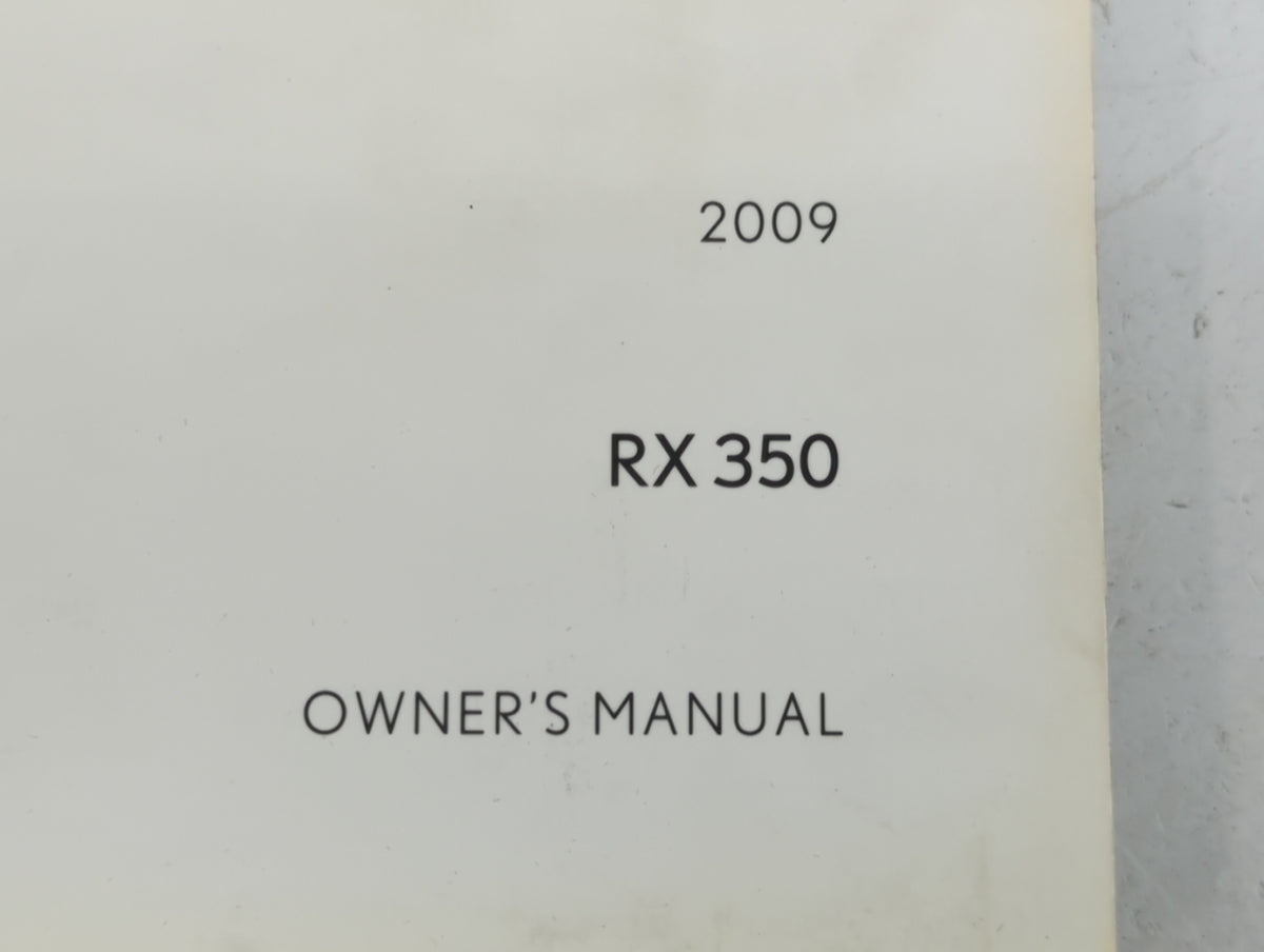 2009 Lexus Rx 350 Owners Manual Book Guide P/N:OM48821U 01999-48821 OEM Used Auto Parts - Oemusedautoparts1.com