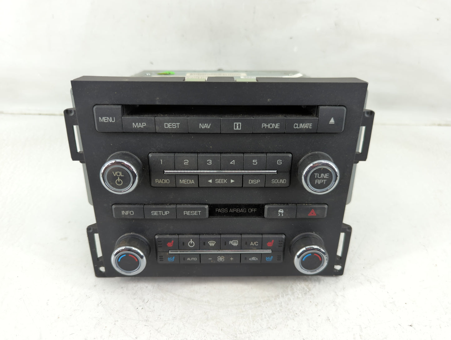 2009 Lincoln Mks Radio AM FM Cd Player Receiver Replacement Fits OEM Used Auto Parts - Oemusedautoparts1.com