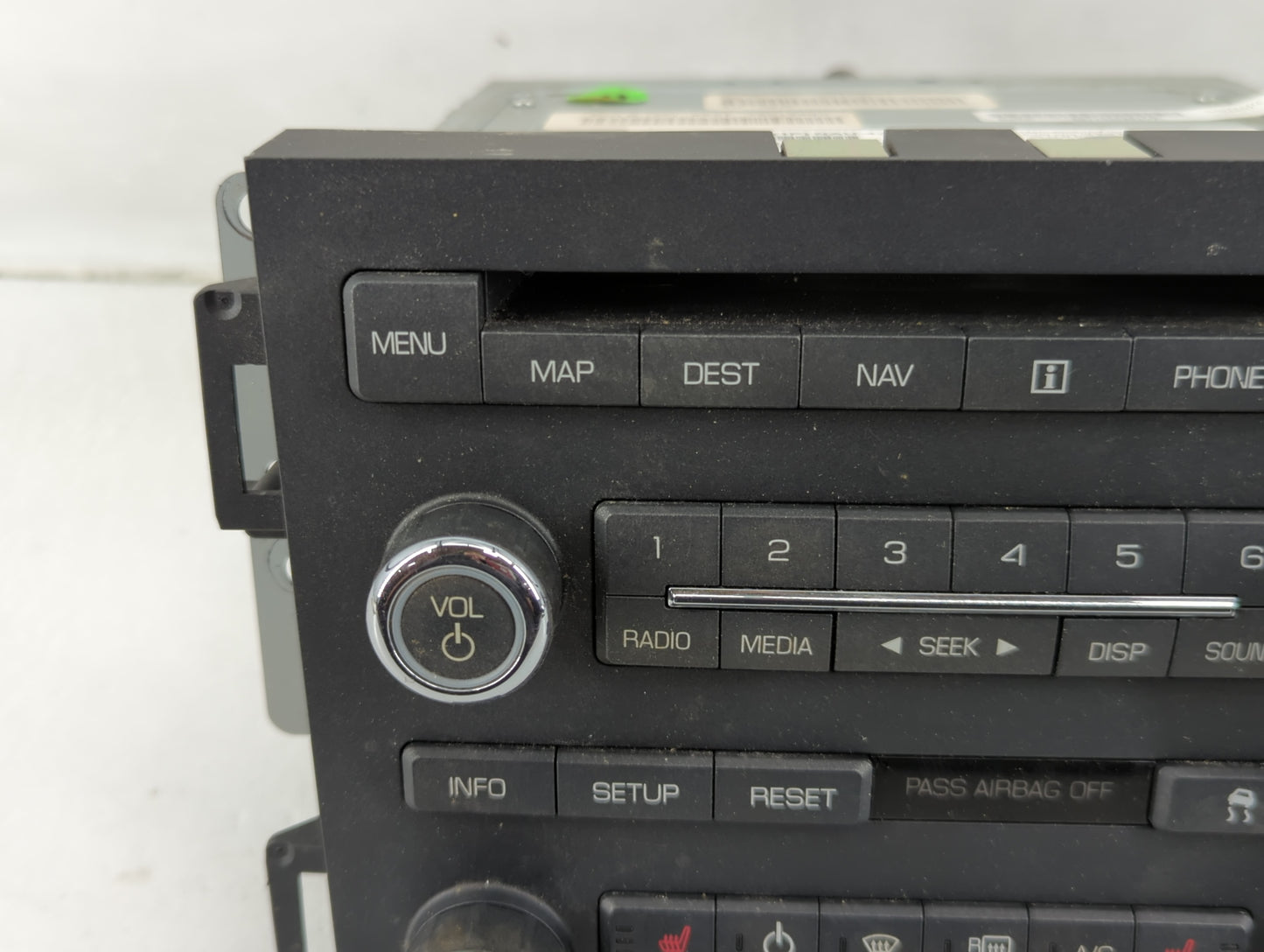 2009 Lincoln Mks Radio AM FM Cd Player Receiver Replacement Fits OEM Used Auto Parts - Oemusedautoparts1.com