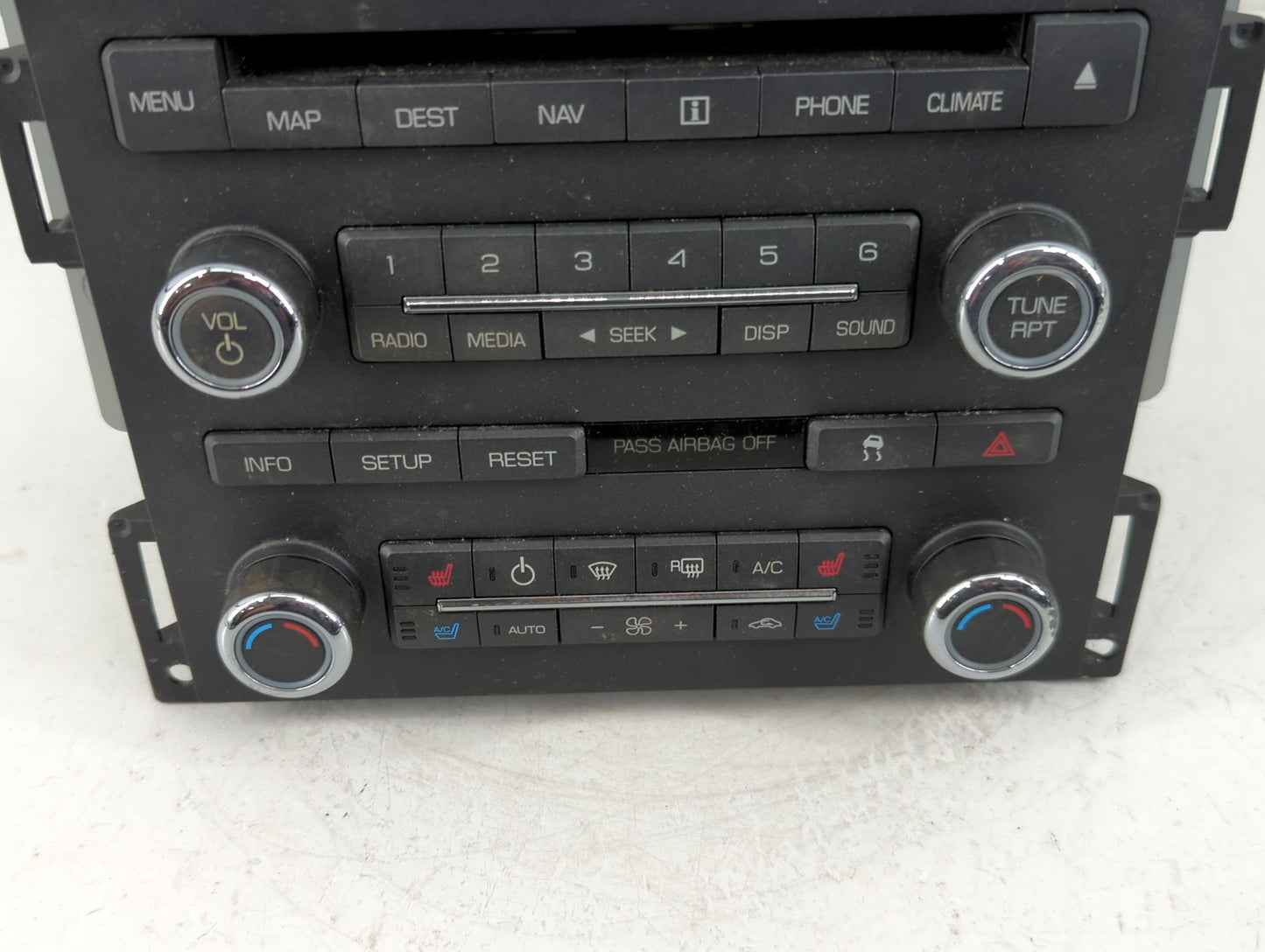 2009 Lincoln Mks Radio AM FM Cd Player Receiver Replacement Fits OEM Used Auto Parts - Oemusedautoparts1.com