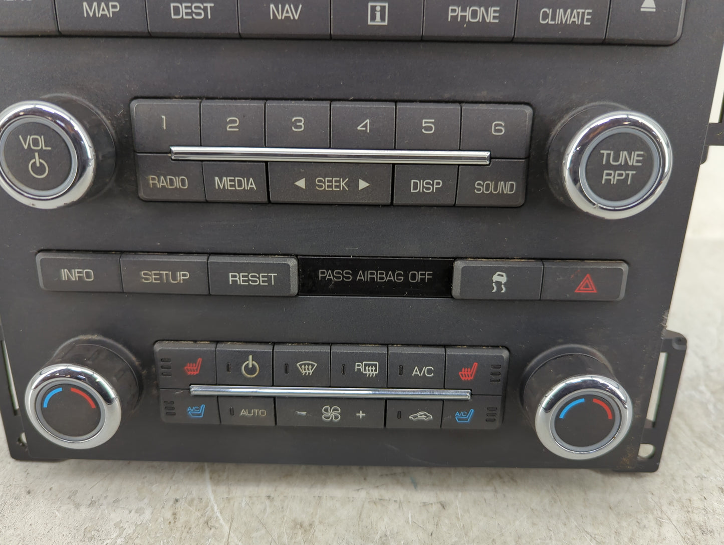 2009 Lincoln Mks Radio AM FM Cd Player Receiver Replacement P/N:8A5T 19C156AL Fits OEM Used Auto Parts - Oemusedautoparts1.c