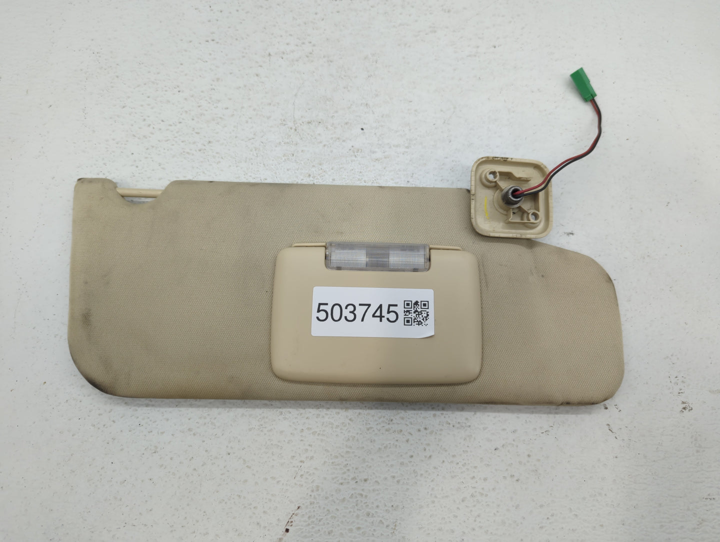2009 Lincoln Mks Sun Visor Shade Replacement Passenger Right Mirror Fits OEM Used Auto Parts - Oemusedautoparts1.com