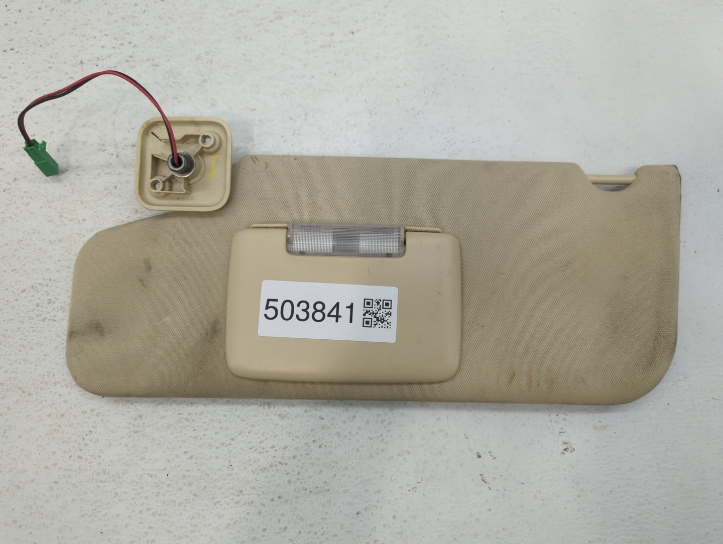 2009 Lincoln Mks Sun Visor Shade Replacement Driver Left Mirror Fits OEM Used Auto Parts - Oemusedautoparts1.com