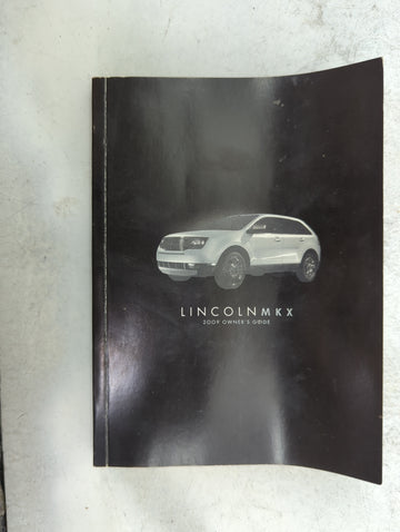 2009 Lincoln Mkx Owners Manual Book Guide P/N:9A1J19A321AA 9A1J19G217AA OEM Used Auto Parts