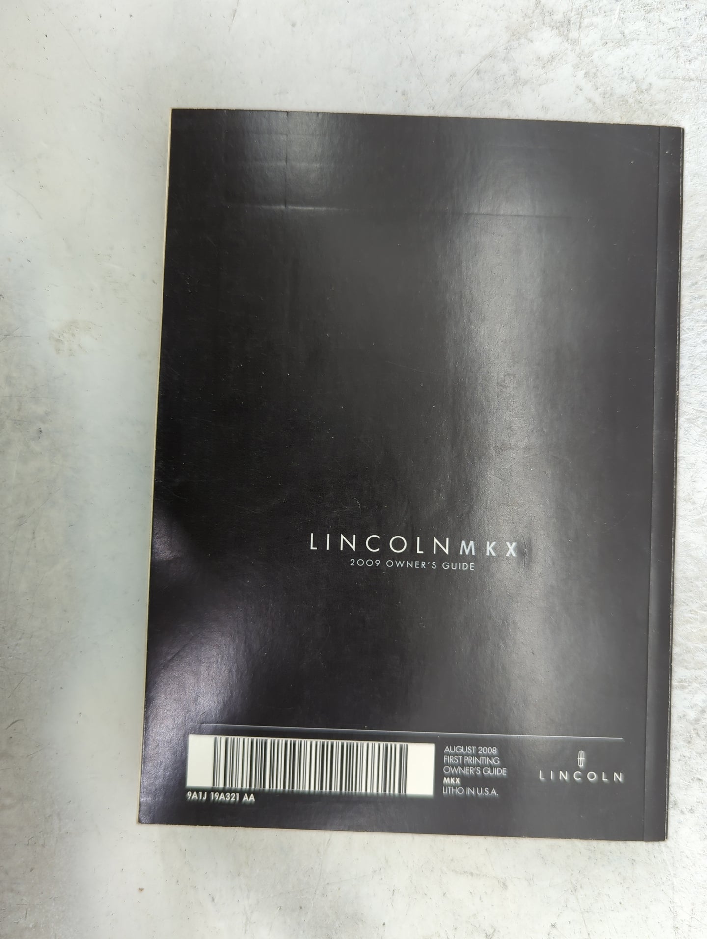 2009 Lincoln Mkx Owners Manual Book Guide P/N:9A1J19A321AA 9A1J19G217AA OEM Used Auto Parts - Oemusedautoparts1.com