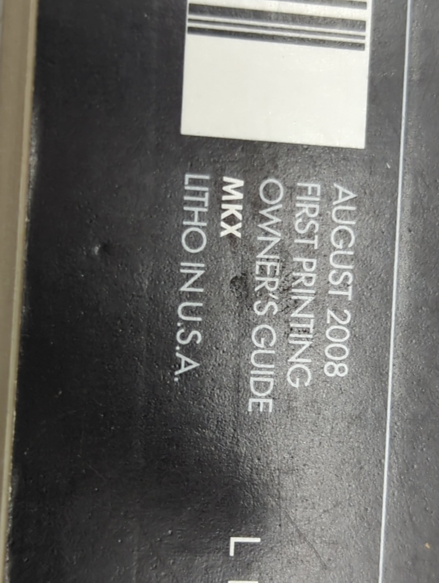 2009 Lincoln Mkx Owners Manual Book Guide P/N:9A1J19A321AA 9A1J19G217AA OEM Used Auto Parts - Oemusedautoparts1.com