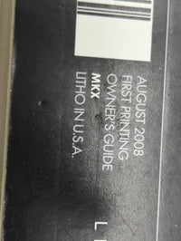 2009 Lincoln Mkx Owners Manual Book Guide P/N:9A1J19A321AA 9A1J19G217AA OEM Used Auto Parts - Oemusedautoparts1.com