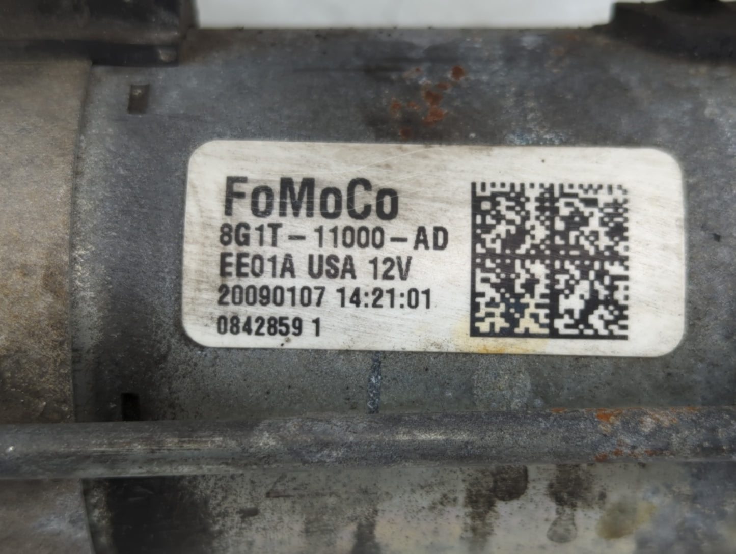 2007-2018 Lincoln Mkx Car Starter Motor Solenoid OEM P/N:8G1T-11000-AD Fits OEM Used Auto Parts - Oemusedautoparts1.com