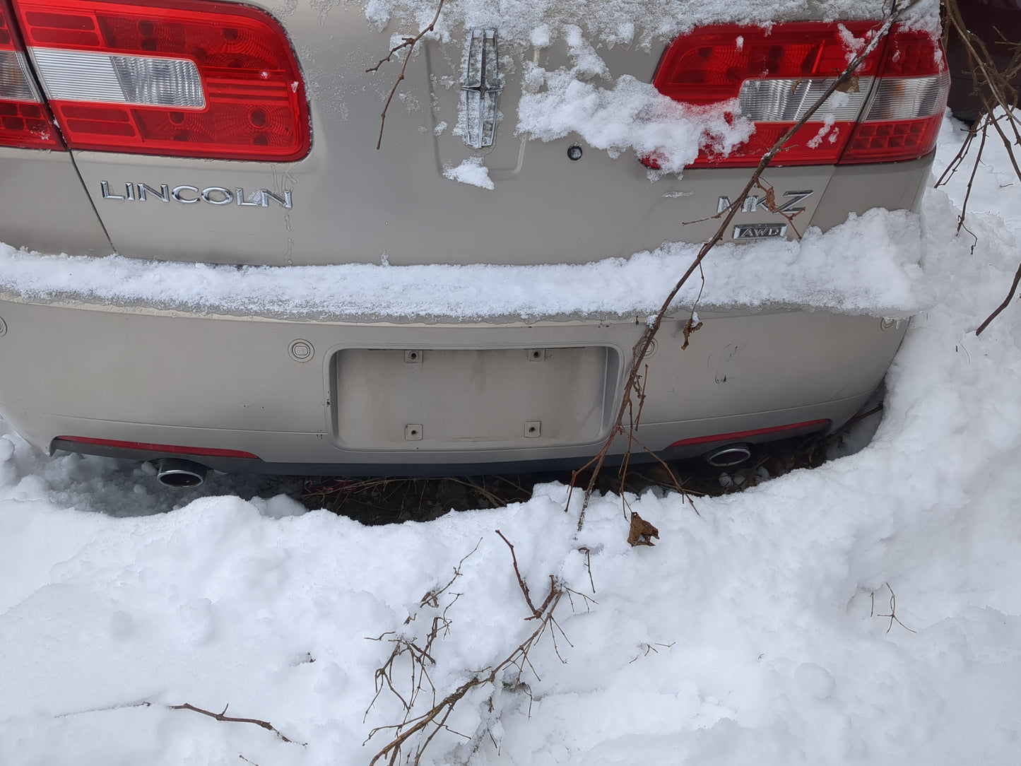 2008-2009 Lincoln Mkz Rear Bumper Assembly Oem - Oemusedautoparts1.com