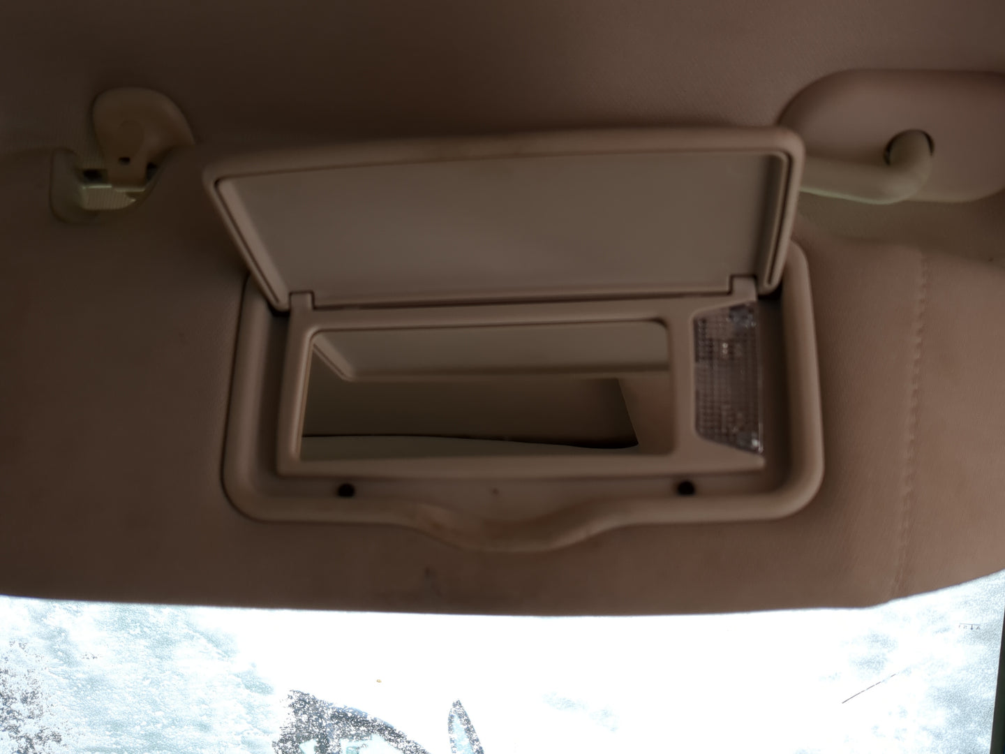 2007-2009 Lincoln Mkz Sun Visor Shade Replacement Passenger Right Mirror Fits Fits 2006 2007 2008 2009 OEM Used Auto Parts -