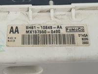 2009 Lincoln Mkz Instrument Cluster Speedometer Gauges P/N:9H61-10849-AA MX157550-0490 Fits OEM Used Auto Parts - Oemusedaut