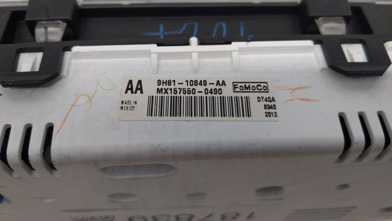 2009 Lincoln Mkz Instrument Cluster Speedometer Gauges P/N:9H61-10849-AA Fits OEM Used Auto Parts - Oemusedautoparts1.com