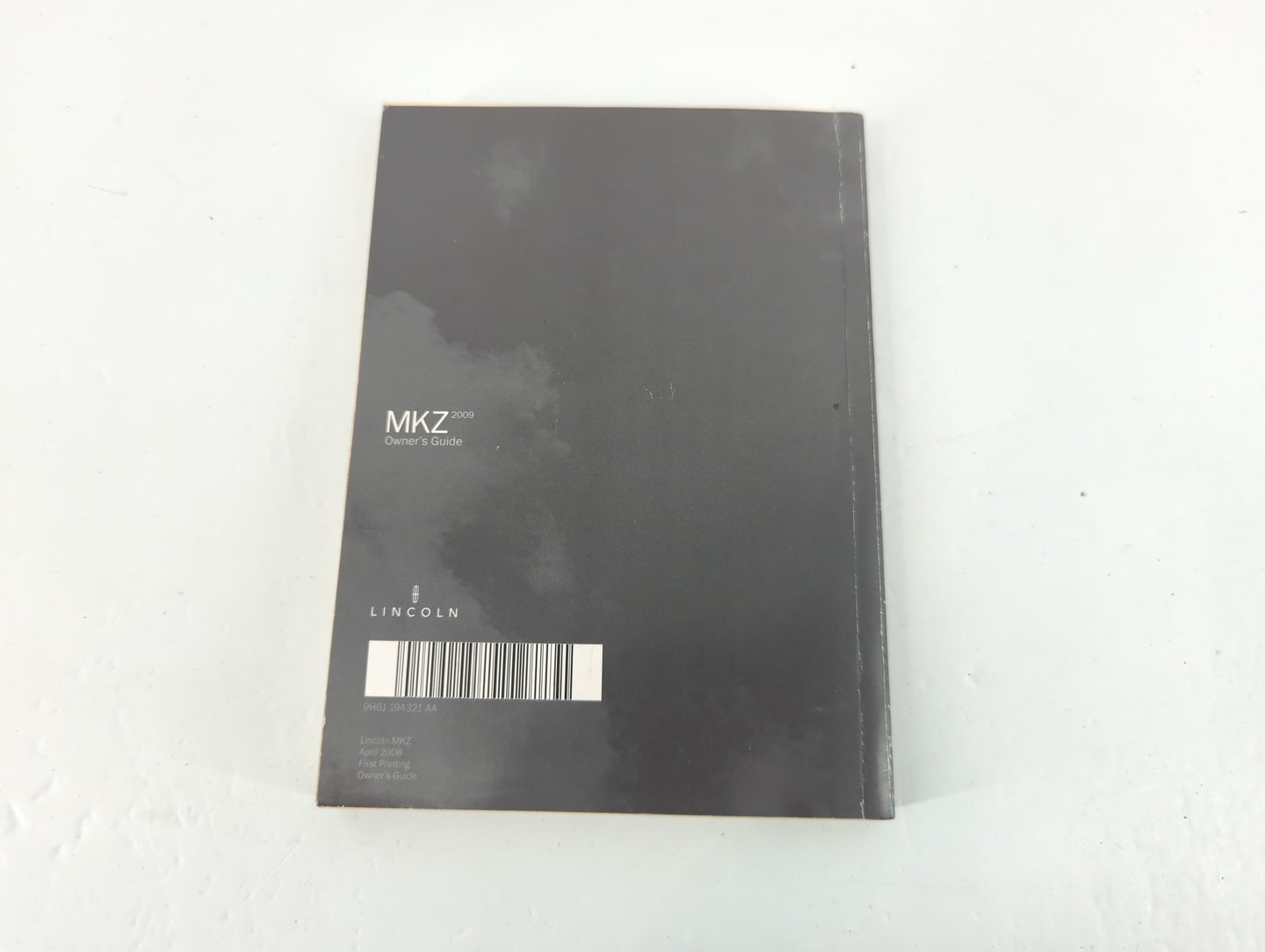 2009 Lincoln Mkz Owners Manual Book Guide P/N:9H6J 19A321 AA OEM Used Auto Parts - Oemusedautoparts1.com