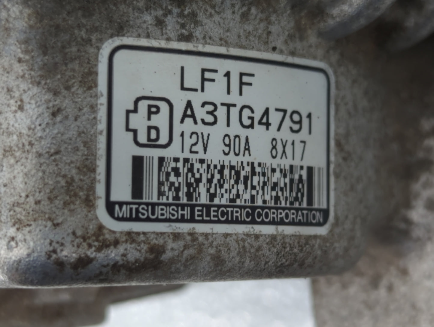 2007-2009 Mazda 3 Alternator Replacement Generator Charging Assembly Engine OEM P/N:LF1F A3TG 4791 A3TG4791 Fits OEM Used Au